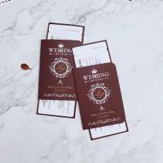 Wedding Invitation Card Passport Invitation Boarding Pass Invitation Customized 